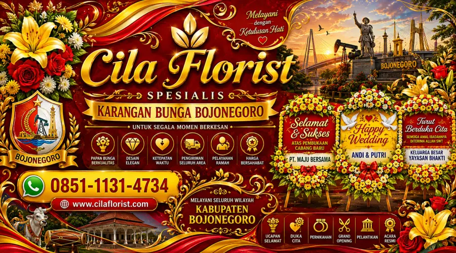 Karangan Bunga Bojonegoro Terlengkap dan Terdekat untuk Semua Acara