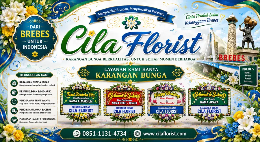Karangan Bunga Brebes Custom Desain Premium | Order Cepat dengan Hasil Elegan