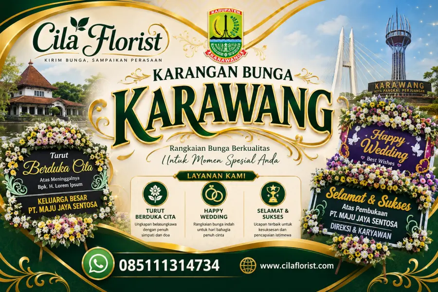 Toko Karangan Bunga Duka Cita Karawang Terpercaya | Cila Florist